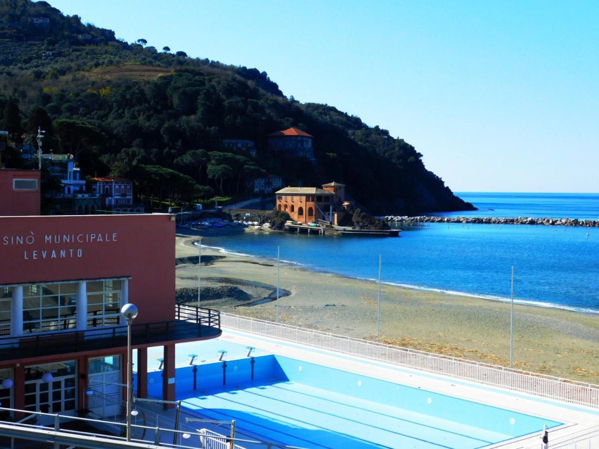 Trilocale Con Meravigliosa Vista Mare, Levanto Eksteriør billede