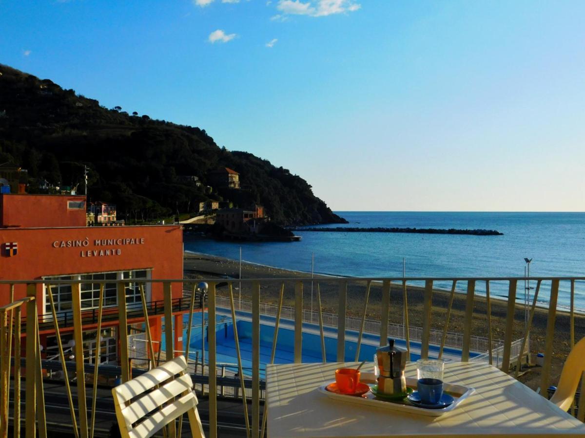 Trilocale Con Meravigliosa Vista Mare, Levanto Eksteriør billede